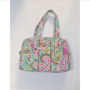 Vera Bradley Tutti Frutti Shoulder Bag Green Pink Multi